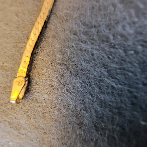 NWOT 7" 14kt Gold Herringbone Bracelet - Picture 3 of 9